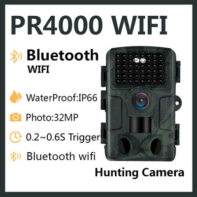 Kamera myśliwska PR4000 WiFi 32MP Bluetooth WIFI 1080p 3 głowice czujnikowe