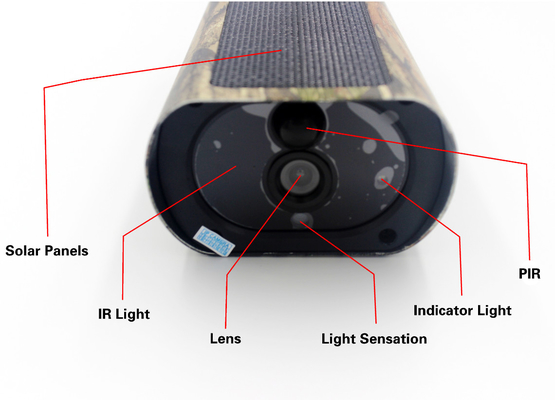 PR500W Wifi Kamera myśliwska IP65 Bezprzewodowa 850nm LED 1080P Solar