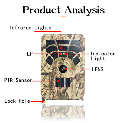 PR300A Wifi Trail Camera 46 sztuk 940nm Diody IR Aplikacja bezprzewodowa 24MP 1080P Zasilany energią słoneczną