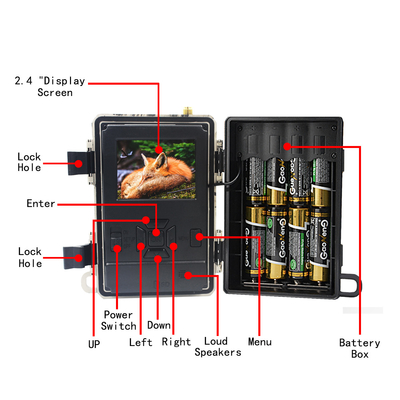 4.8CG Mobilna kamera obserwacyjna Karta SIM 4G Lte CMOS 24MP