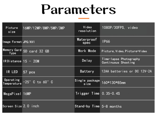 30FPS APP Telefon komórkowy Kamera do gier 16MP SD 4g Kamera obserwacyjna z panelem słonecznym