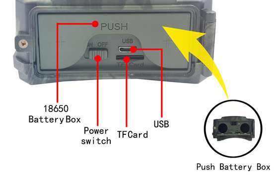 PR300C WIFI Trail Camera 20fps 24MP 1296P Wifi Wildlife IP54 Wodoodporna bezprzewodowa kamera do gier