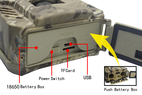 PR200 Hunter Trail Camera 49 sztuk IR 1080P 30FPS IP54 Wodoodporna kamera do gier