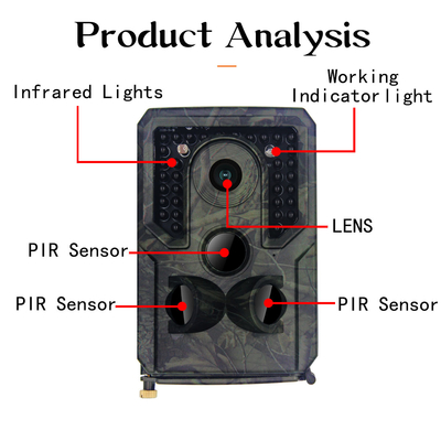 Kamera cyfrowa 16MP 1080P Wildlife PR400 PRO IP54 Wodoodporna lampa IR
