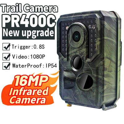 PR400 PRO Night Vision Wildlife Camera 1080P 16mp Kamery myśliwskie do harcerstwa